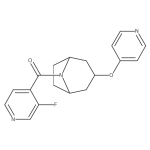 (3-fluoropyridin-4-yl)((1R,5S)-3-(pyridin-4-yloxy)-8-azabicyclo[3.2.1]octan-8-yl)methanone Structure