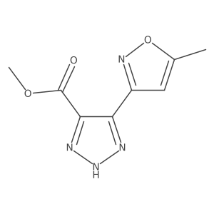 methyl 5-(5-methyl-1,2-oxazol-3-yl)-1H-1,2,3-triazole-4-carboxylate结构式