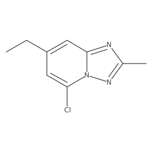 5-Chloro-7-ethyl-2-methyl-[1,2,4]triazolo[1,5-a]pyridine结构式