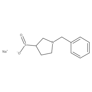 Sodium 1-benzylpyrrolidine-3-sulfinate Structure