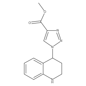 methyl 1-(1,2,3,4-tetrahydroquinolin-4-yl)-1H-1,2,3-triazole-4-carboxylate Structure
