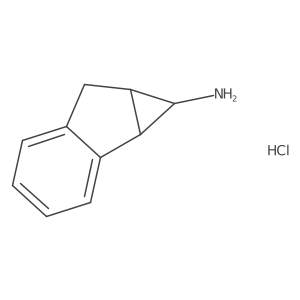 rac-(1R,1aS,6aS)-1H,1aH,6H,6aH-cyclopropa[a]inden-1-amine hydrochloride Structure