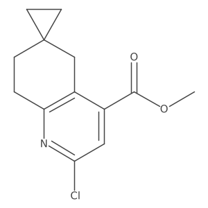 methyl 2'-chloro-7',8'-dihydro-5'H-spiro[cyclopropane-1,6'-quinoline]-4'-carboxylate Structure