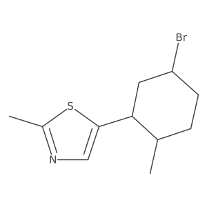 5-(5-Bromo-2-methylcyclohexyl)-2-methyl-1,3-thiazole Structure