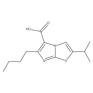6-Butyl-2-(propan-2-yl)imidazo[2,1-b][1,3]thiazole-5-carboxylic acid结构式