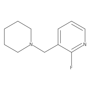 2-Fluoro-3-[(piperidin-1-yl)methyl]pyridine结构式