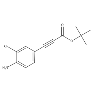 Tert-butyl 3-(4-amino-3-chlorophenyl)prop-2-ynoate结构式