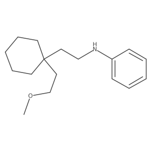 N-{2-[1-(2-methoxyethyl)cyclohexyl]ethyl}aniline结构式