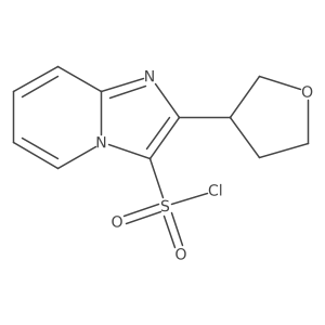 2-(Oxolan-3-yl)imidazo[1,2-a]pyridine-3-sulfonyl chloride Structure