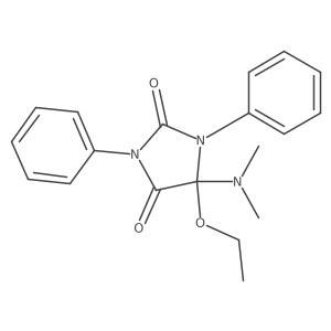 5-(Dimethylamino)-5-ethoxy-1,3-diphenyl-2,4-imidazolidinedione Structure