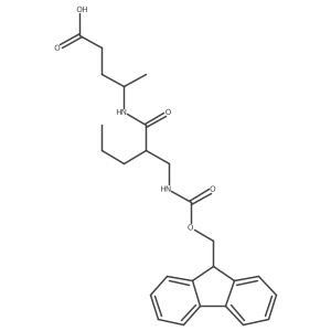 4-{2-[({[(9H-fluoren-9-yl)methoxy]carbonyl}amino)methyl]pentanamido}pentanoic acid Structure