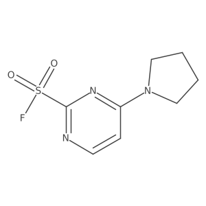 4-(Pyrrolidin-1-yl)pyrimidine-2-sulfonyl fluoride结构式