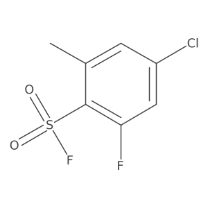 4-Chloro-2-fluoro-6-methylbenzene-1-sulfonyl fluoride结构式