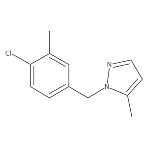 1-[(4-chloro-3-methylphenyl)methyl]-5-methyl-1H-pyrazole Structure