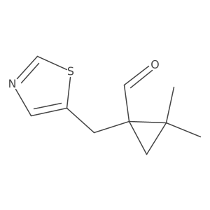 2,2-Dimethyl-1-[(1,3-thiazol-5-yl)methyl]cyclopropane-1-carbaldehyde Structure