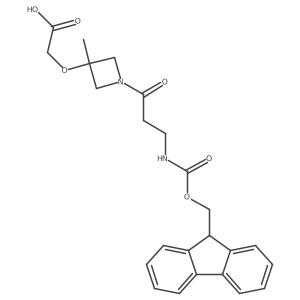 2-({1-[3-({[(9H-fluoren-9-yl)methoxy]carbonyl}amino)propanoyl]-3-methylazetidin-3-yl}oxy)acetic acid Structure