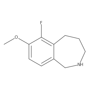 6-fluoro-7-methoxy-2,3,4,5-tetrahydro-1H-2-benzazepine Structure
