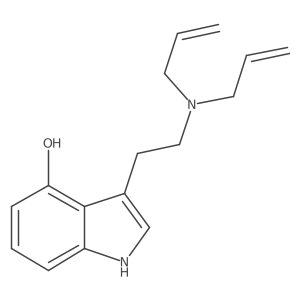 N,N-diallyl-4-hydroxytryptamine结构式