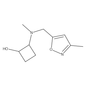 2-{Methyl[(3-methyl-1,2-oxazol-5-yl)methyl]amino}cyclobutan-1-ol Structure
