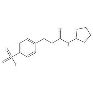 4-[3-(Cyclopentylamino)-3-oxopropyl]benzenesulfonyl fluoride结构式