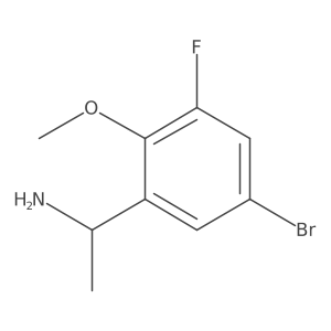 (1S)-1-(5-bromo-3-fluoro-2-methoxyphenyl)ethan-1-amine Structure