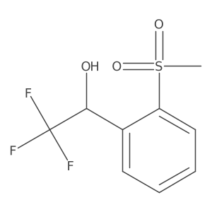 (1R)-2,2,2-trifluoro-1-(2-methanesulfonylphenyl)ethan-1-ol结构式