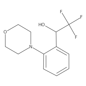 (1S)-2,2,2-trifluoro-1-[2-(morpholin-4-yl)phenyl]ethan-1-ol结构式