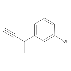 3-(But-3-yn-2-yl)phenol结构式