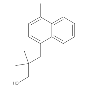2,2-Dimethyl-3-(4-methylnaphthalen-1-yl)propan-1-ol Structure