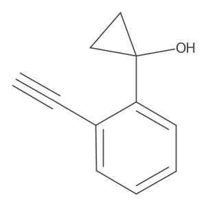 1-(2-Ethynylphenyl)cyclopropan-1-ol结构式