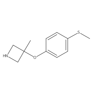 3-Methyl-3-[4-(methylsulfanyl)phenoxy]azetidine结构式