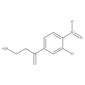 3-(3-Chloro-4-nitrophenyl)but-3-en-1-amine结构式