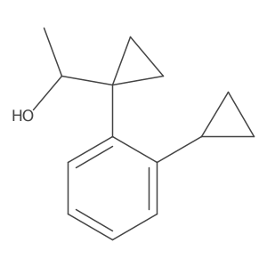 1-[1-(2-Cyclopropylphenyl)cyclopropyl]ethan-1-ol Structure