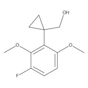 [1-(3-Fluoro-2,6-dimethoxyphenyl)cyclopropyl]methanol结构式