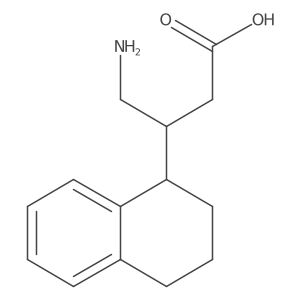 4-Amino-3-(1,2,3,4-tetrahydronaphthalen-1-yl)butanoic acid结构式