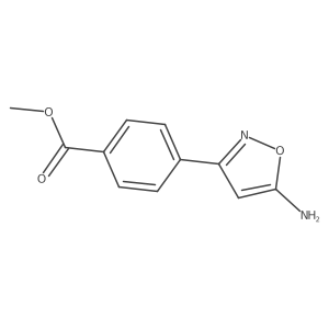 Methyl 4-(5-amino-1,2-oxazol-3-yl)benzoate Structure