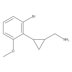 [2-(2-Bromo-6-methoxyphenyl)cyclopropyl]methanamine结构式