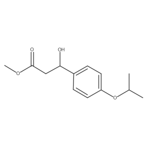 Methyl 3-hydroxy-3-[4-(propan-2-yloxy)phenyl]propanoate结构式