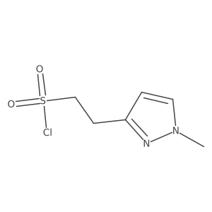 2-(1-methyl-1H-pyrazol-3-yl)ethane-1-sulfonyl chloride Structure