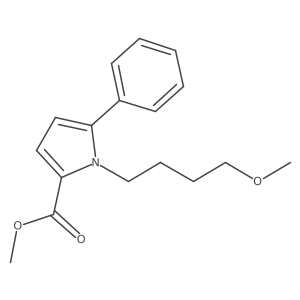 Methyl 1-(4-methoxybutyl)-5-phenyl-1H-pyrrole-2-carboxylate结构式