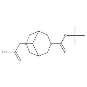 2-[7-[(2-Methylpropan-2-yl)oxycarbonyl]-3-oxa-7-azabicyclo[3.3.1]nonan-9-yl]acetic acid结构式