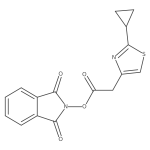 1,3-dioxo-2,3-dihydro-1H-isoindol-2-yl 2-(2-cyclopropyl-1,3-thiazol-4-yl)acetate Structure