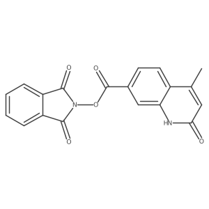 1,3-dioxo-2,3-dihydro-1H-isoindol-2-yl 4-methyl-2-oxo-1,2-dihydroquinoline-7-carboxylate结构式