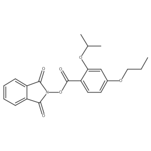 1,3-dioxo-2,3-dihydro-1H-isoindol-2-yl 2-(propan-2-yloxy)-4-propoxybenzoate结构式