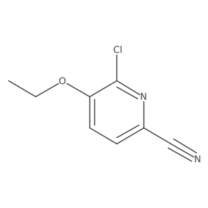 6-Chloro-5-ethoxy-pyridine-2-carbonitrile结构式