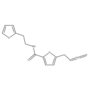 5-(azidomethyl)-N-[2-(thiophen-2-yl)ethyl]thiophene-2-carboxamide Structure