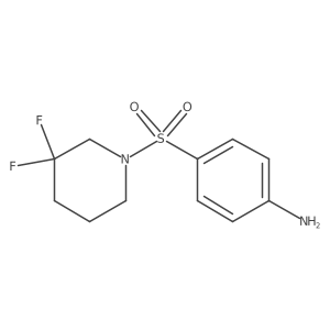 4-((3,3-Difluoropiperidin-1-yl)sulfonyl)aniline结构式