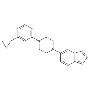 4-Cyclopropyl-6-(4-{[1,2,4]triazolo[4,3-b]pyridazin-6-yl}piperazin-1-yl)pyrimidine Structure