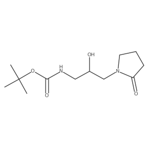 tert-butyl N-[2-hydroxy-3-(2-oxopyrrolidin-1-yl)propyl]carbamate Structure