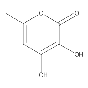 3,4-Dihydroxy-6-methylpyran-2-one Structure